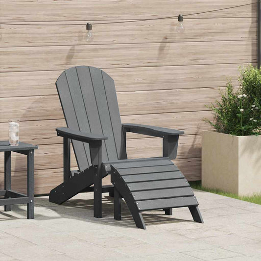 Sedia Adirondack Grigio chiaro 82 x 74 x 92 cm HDPE | homemem39