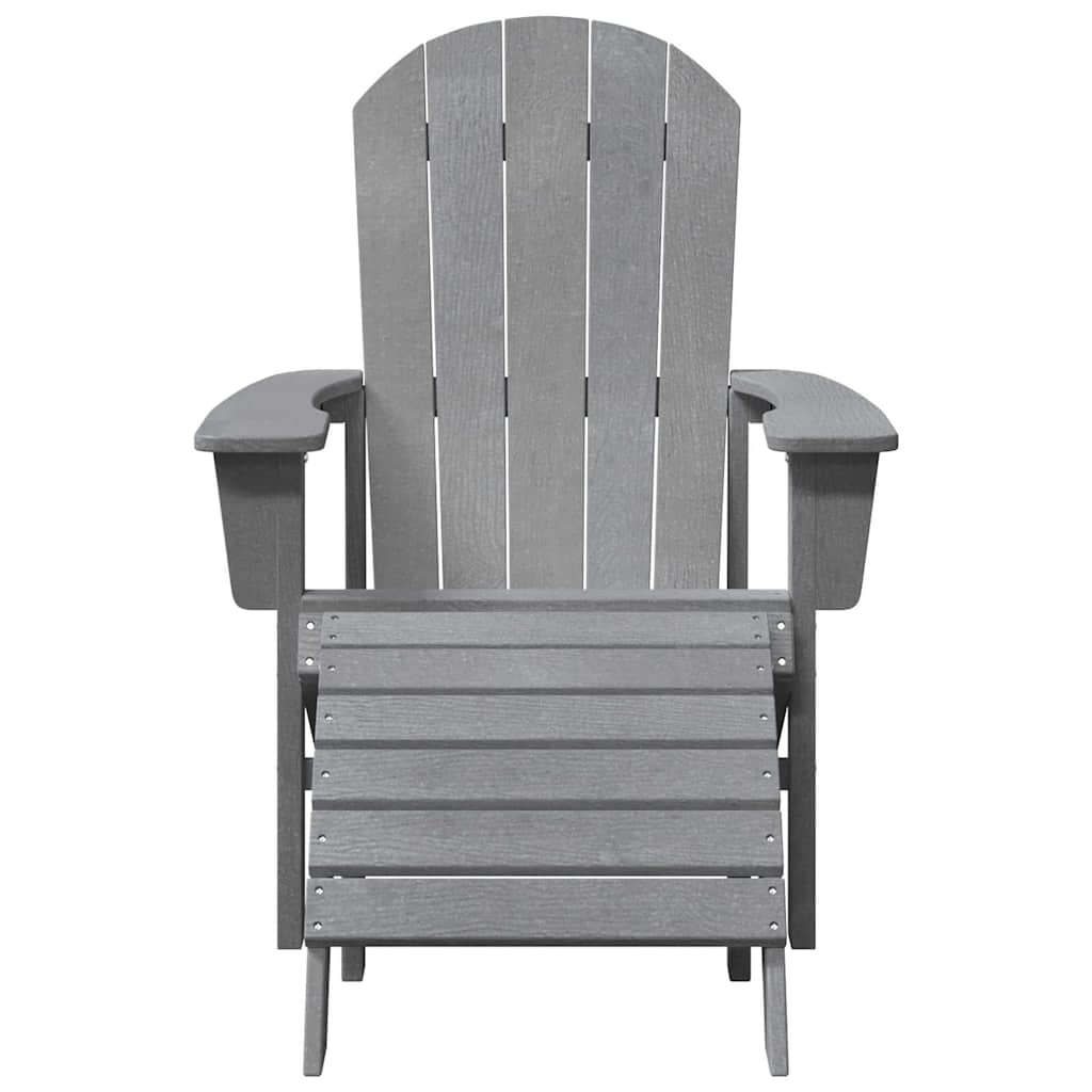 Sedia Adirondack Grigio chiaro 82 x 74 x 92 cm HDPE | homemem39