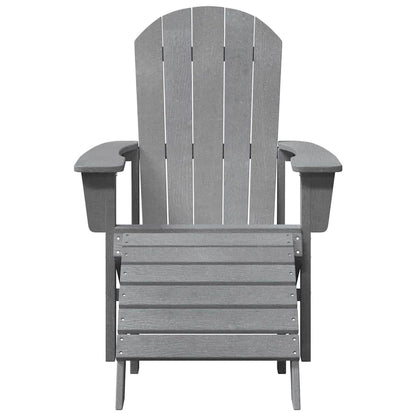 Sedia Adirondack Grigio chiaro 82 x 74 x 92 cm HDPE | homemem39