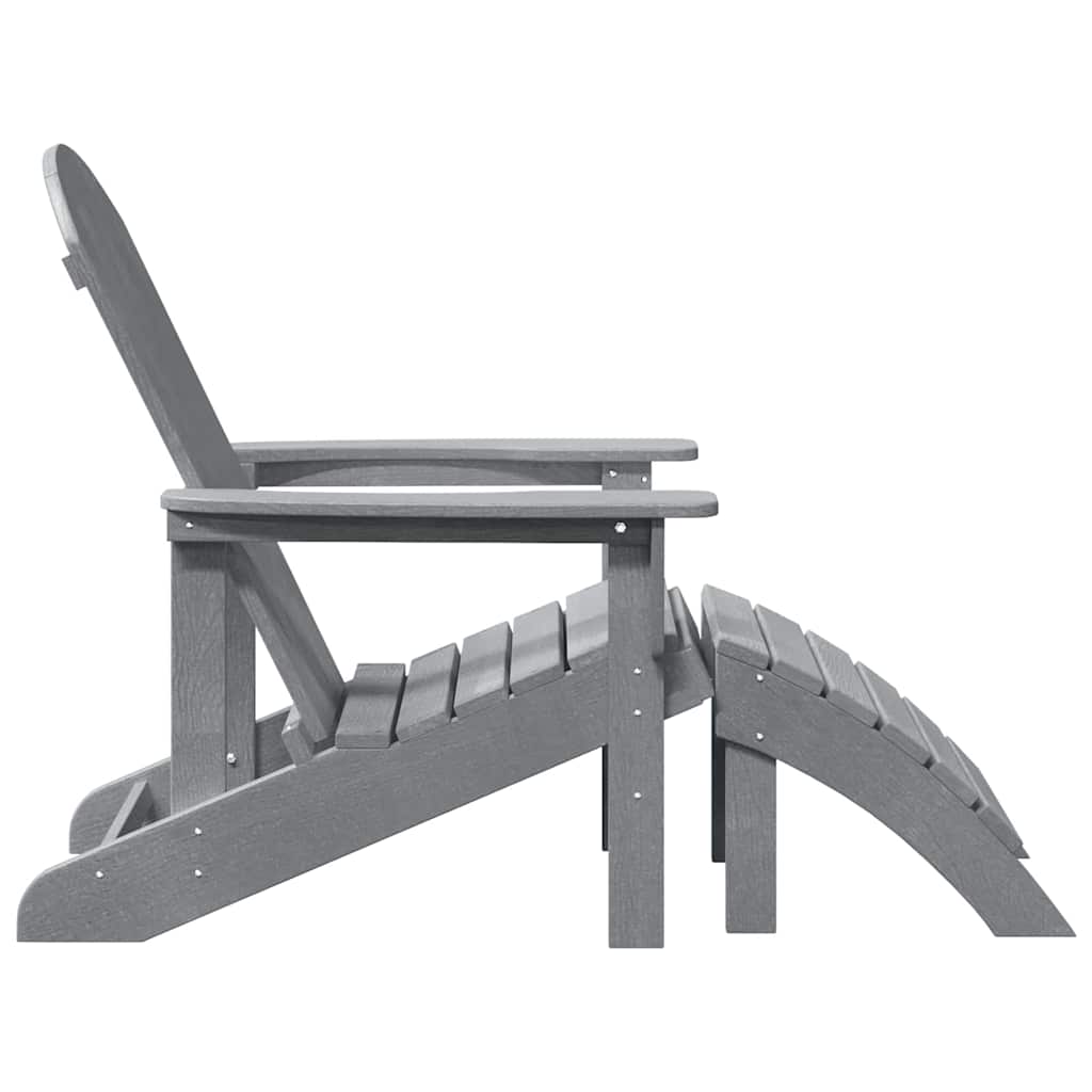 Sedia Adirondack Grigio chiaro 82 x 74 x 92 cm HDPE | homemem39