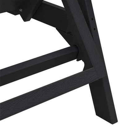 Lettino da sole Nero 73.5 x 92 x 90cm HDPE