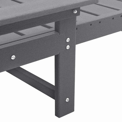 Lettino da sole Grigio chiaro 73.5 x 92 x 90cm HDPE