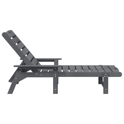 Lettino da sole Grigio chiaro 73.5 x 92 x 90cm HDPE