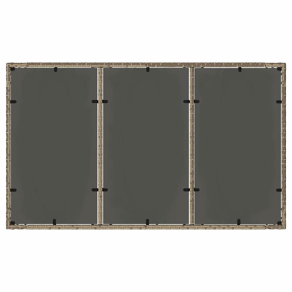 Set da Pranzo per Giardino 5 pcs Grigio polyrattan | homemem39