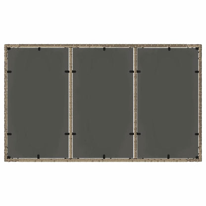 Set da Pranzo per Giardino 7 pcs Grigio polyrattan | homemem39