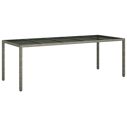 Set da Pranzo per Giardino 9 pcs Grigio polyrattan | homemem39