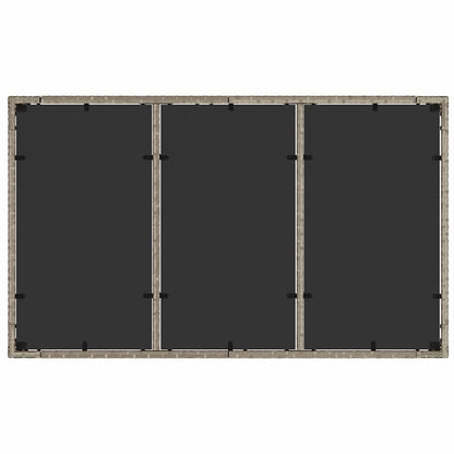 Set da Pranzo per Giardino 7 pcs Grigio chiaro polyrattan | homemem39