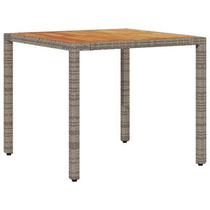 Set da Pranzo per Giardino 5 pcs Grigio polyrattan | homemem39