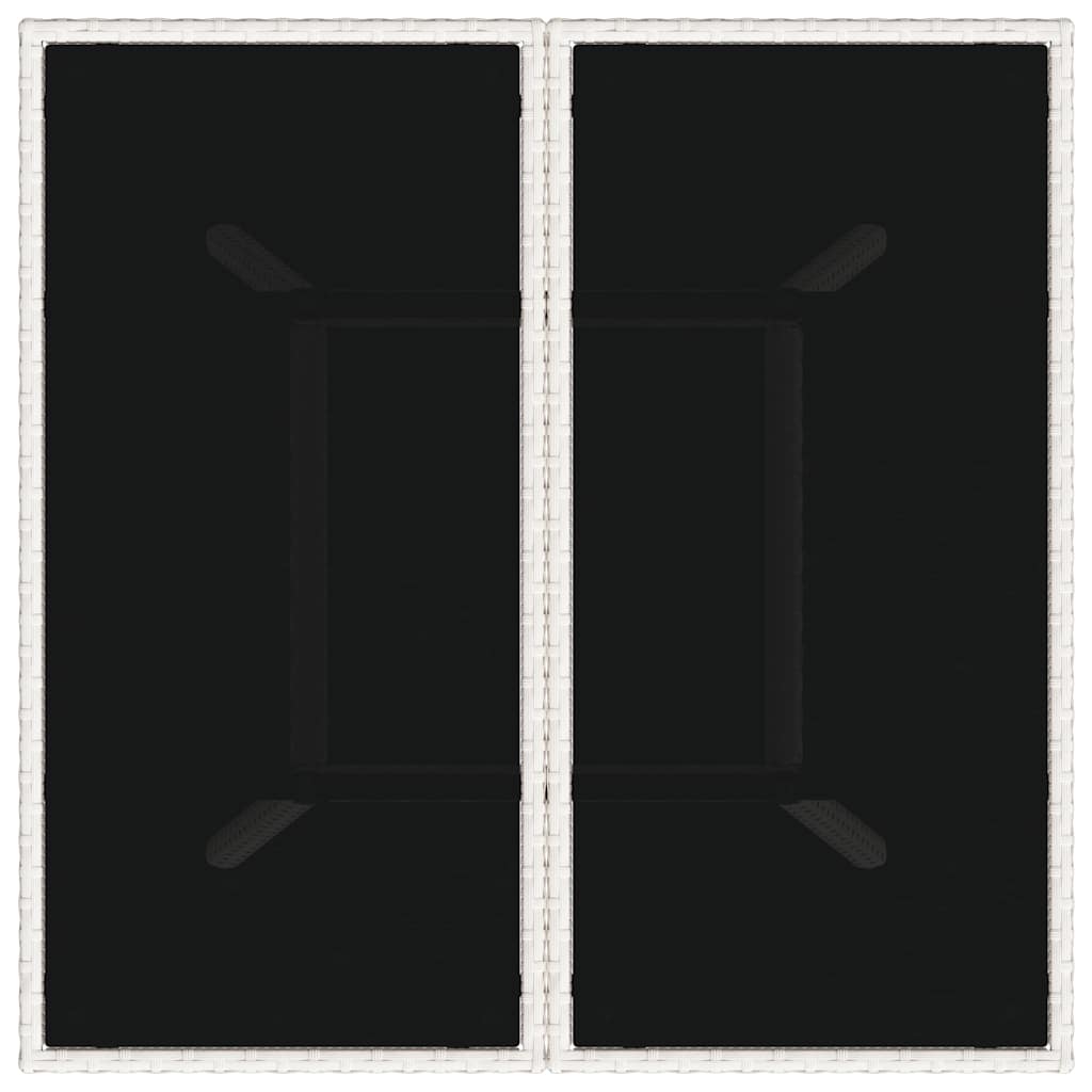 Set da Pranzo per Giardino 3 pcs Grigio chiaro polyrattan | homemem39