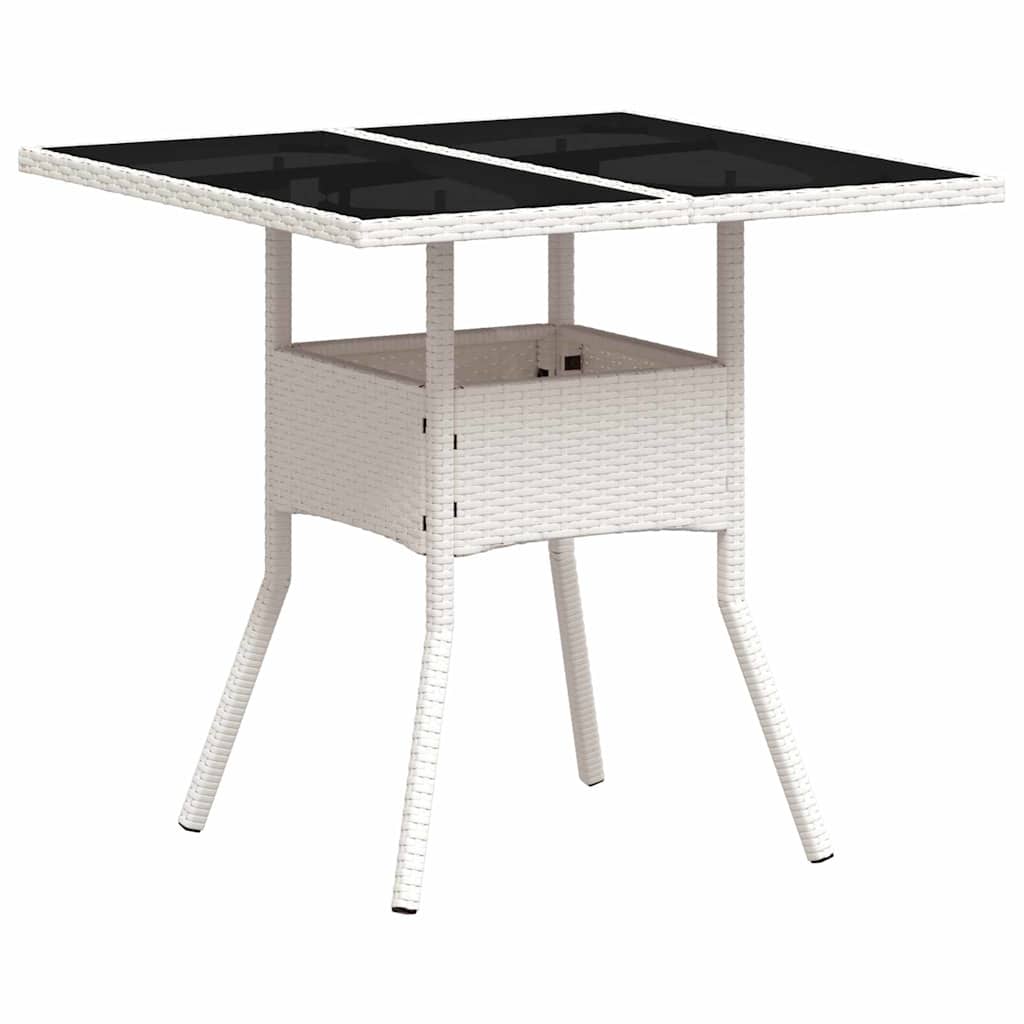 Set da Pranzo per Giardino 5 pcs Grigio chiaro polyrattan | homemem39