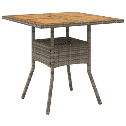Set da Pranzo per Giardino 3 pcs Grigio polyrattan | homemem39