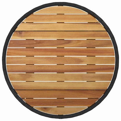 Set da Pranzo per Giardino 5 pcs Nero polyrattan | homemem39