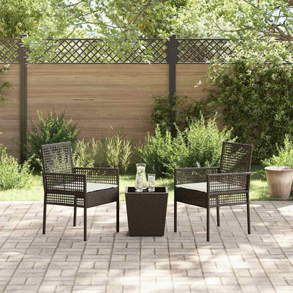 Set Bistro da Giardino 3 pcs Marrone polyrattan | homemem39
