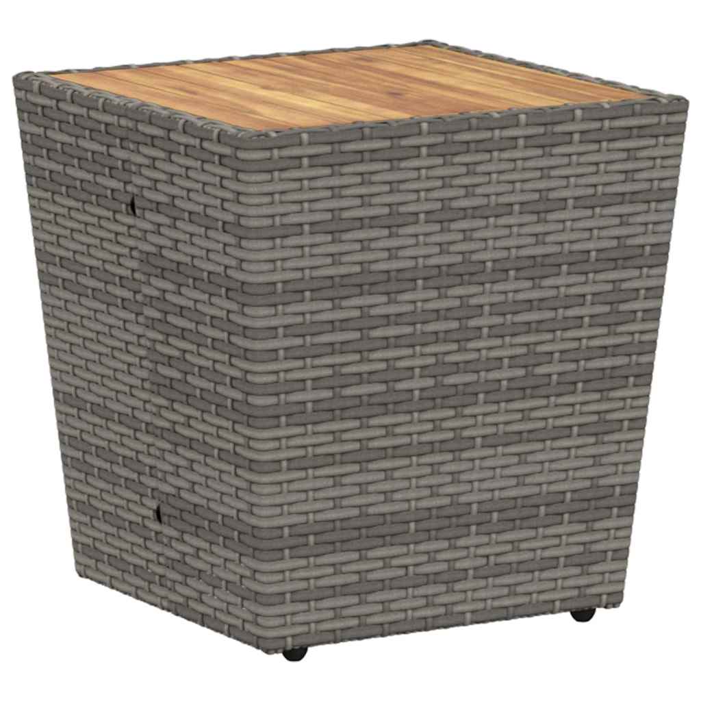 Set Bistro da Giardino 3 pcs Grigio polyrattan | homemem39