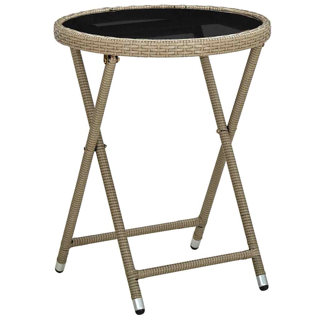 Set Bistro da Giardino 3 pcs Beige polyrattan | homemem39