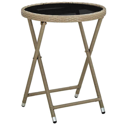 Set Bistro da Giardino 3 pcs Beige polyrattan | homemem39