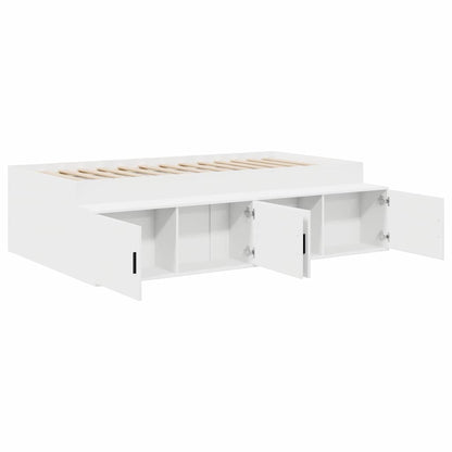 Struttura del letto Bianco 100 x 200 cm Legno multistrato