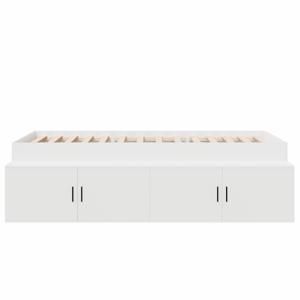 Struttura del letto Bianco 100 x 200 cm Legno multistrato