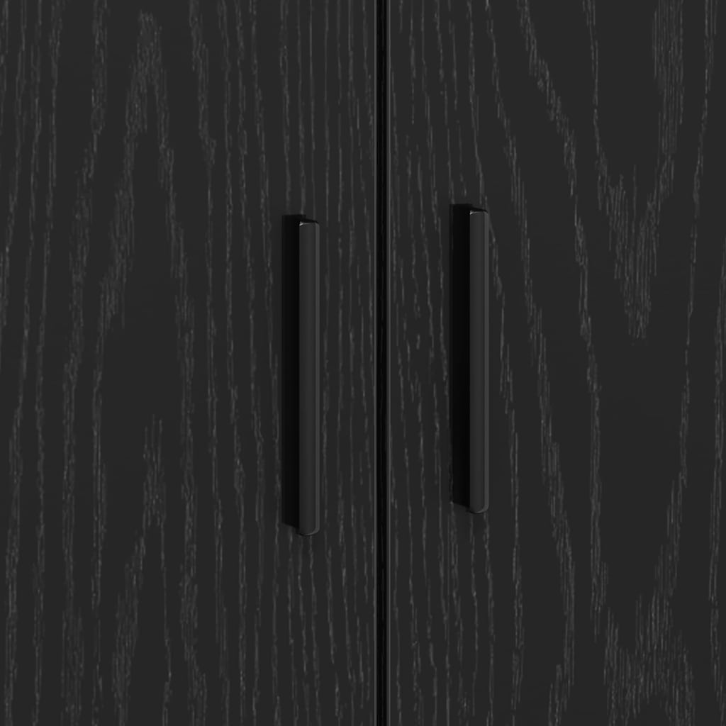 Struttura del letto Rovere Nero 100 x 200 cm Legno multistrato