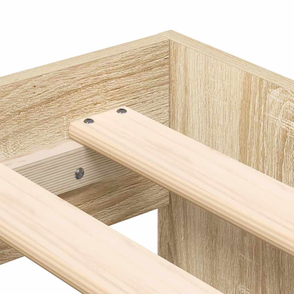 Struttura del letto con cassetto Rovere Sonoma 100 x 200 cm