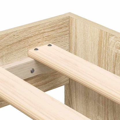 Struttura del letto con cassetto Rovere Sonoma 100 x 200 cm