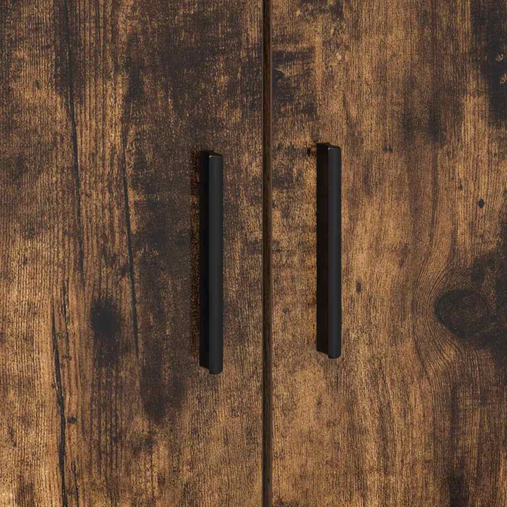 Struttura letto con contenitore Rovere fumo 100 x 200 cm