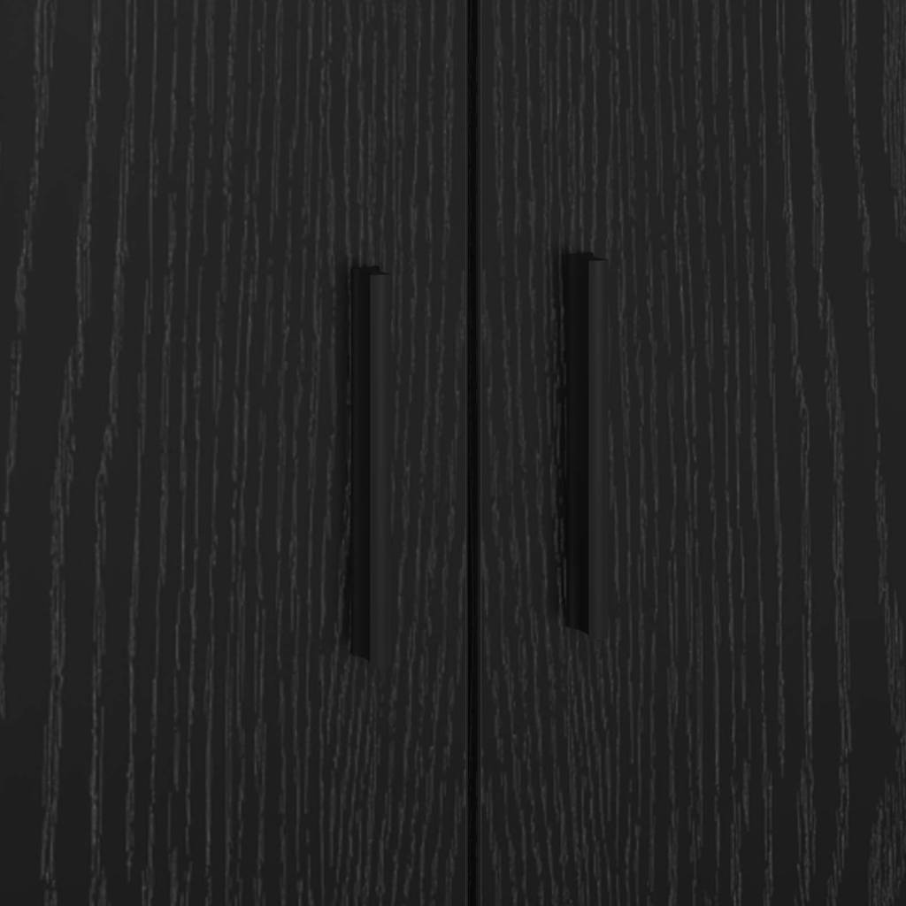 Struttura del letto Rovere Nero 90 x 200 cm Legno multistrato | homemem39