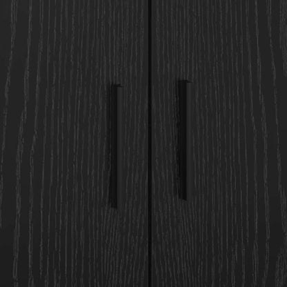 Struttura del letto Rovere Nero 90 x 200 cm Legno multistrato | homemem39