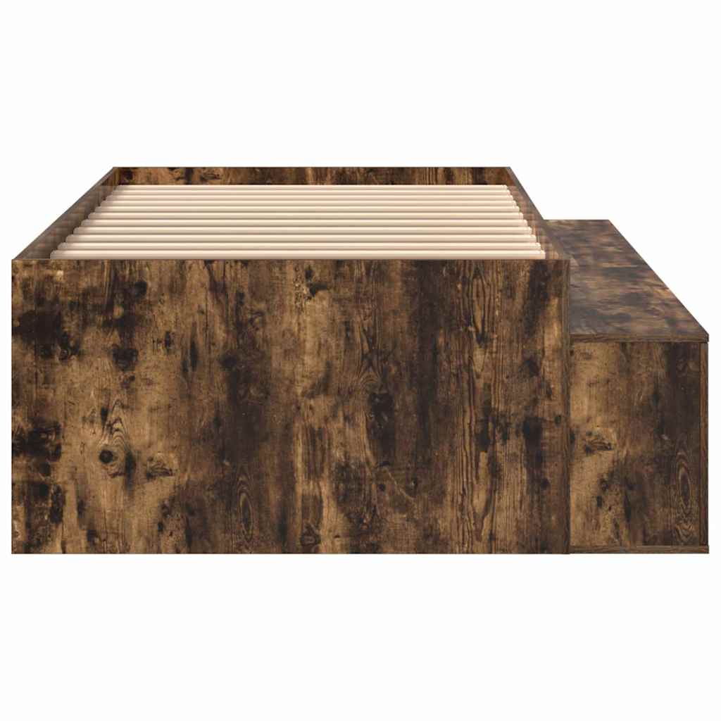 Struttura del letto Rovere fumé 90 x 200 cm Legno multistrato | homemem39
