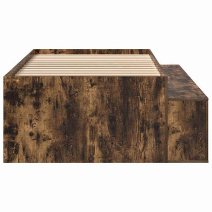 Struttura del letto Rovere fumé 90 x 200 cm Legno multistrato | homemem39