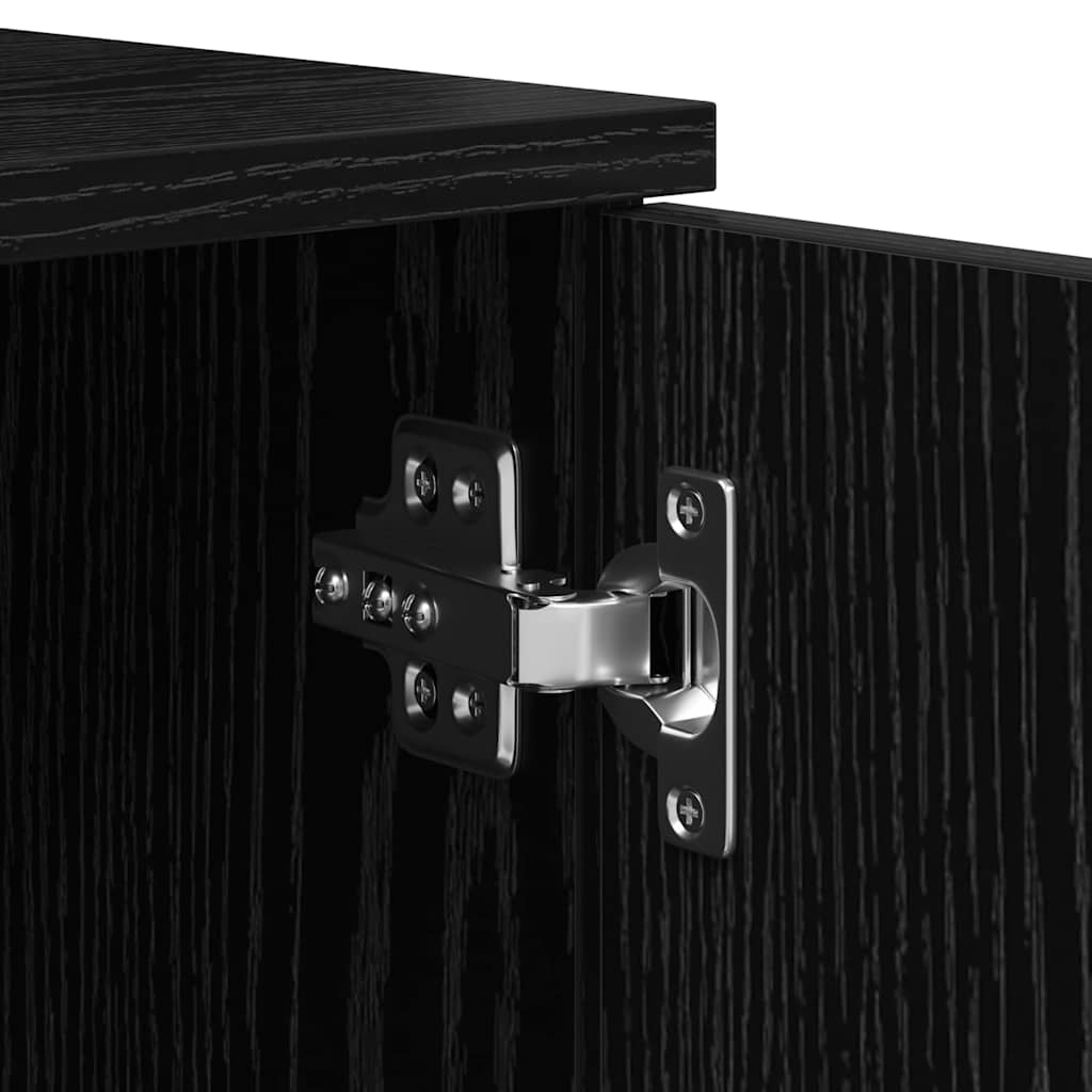 Struttura del letto con cassetto Rovere Nero 80 x 200 cm | homemem39