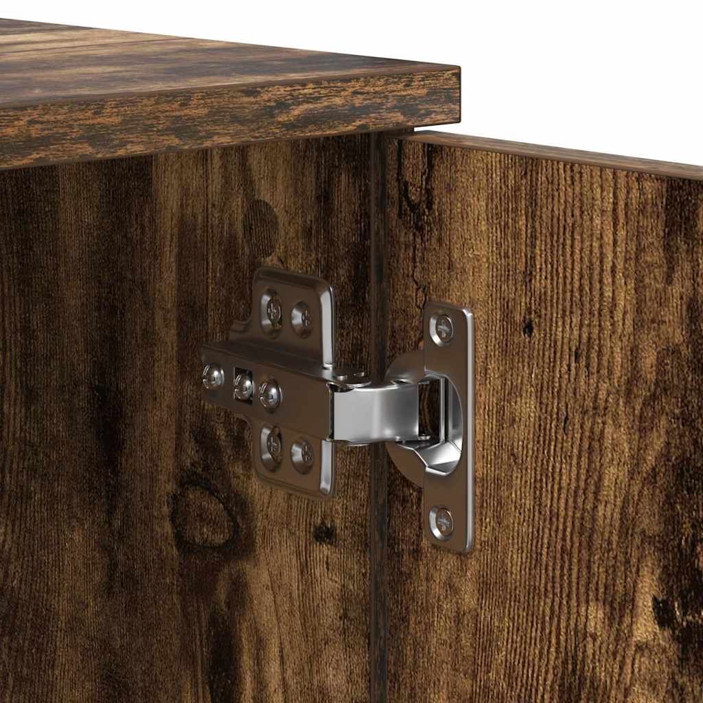 Struttura del letto Rovere fumé 80 x 200 cm Legno multistrato | homemem39