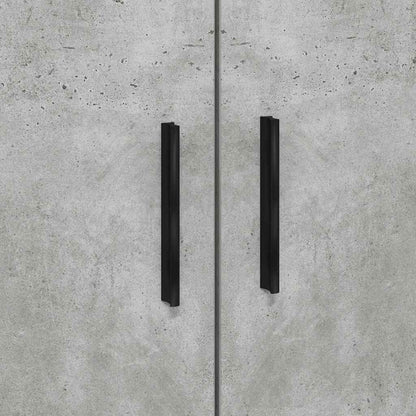 Struttura letto con contenitore Grigio cemento 90 x 190 cm