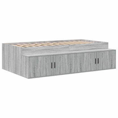 Struttura del letto Grigio Sonoma 90 x 190 cm Legno multistrato