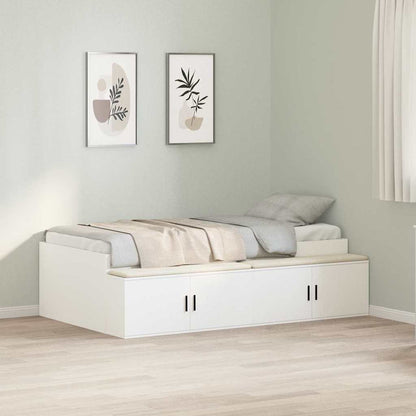 Struttura del letto Bianco 70 x 190 cm Legno multistrato