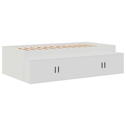 Struttura del letto Bianco 70 x 190 cm Legno multistrato