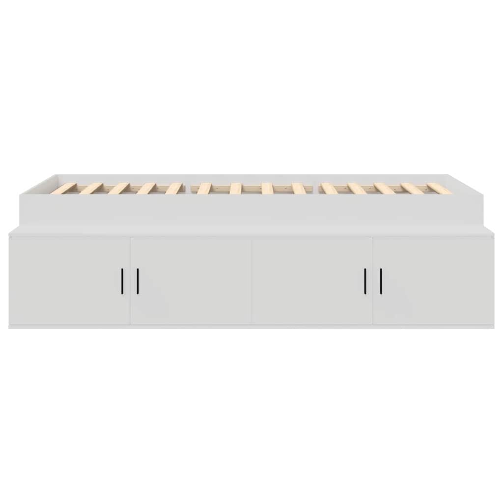 Struttura letto con contenitore Bianco 75 x 190 cm - homemem39