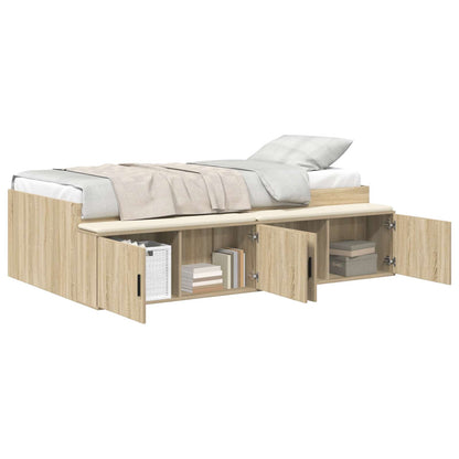 Struttura del letto con cassetto Rovere Sonoma 70 x 190 cm