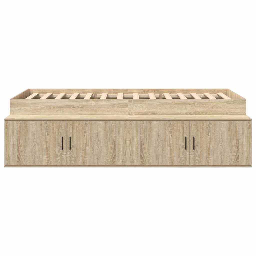 Struttura del letto con cassetto Rovere Sonoma 70 x 190 cm