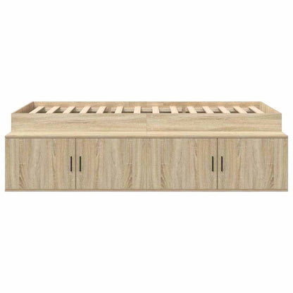 Struttura del letto con cassetto Rovere Sonoma 70 x 190 cm