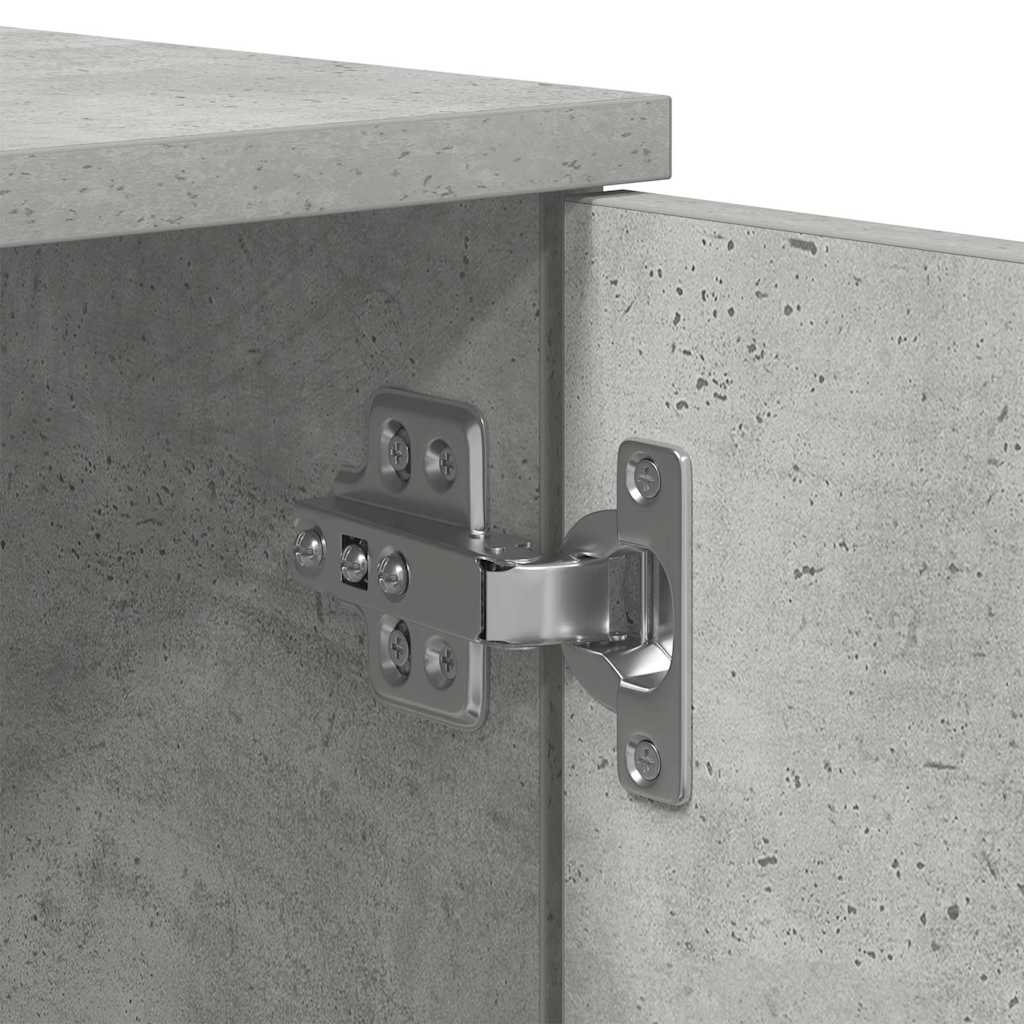 Struttura del letto con cassetto Grigio cemento 70 x 190 cm