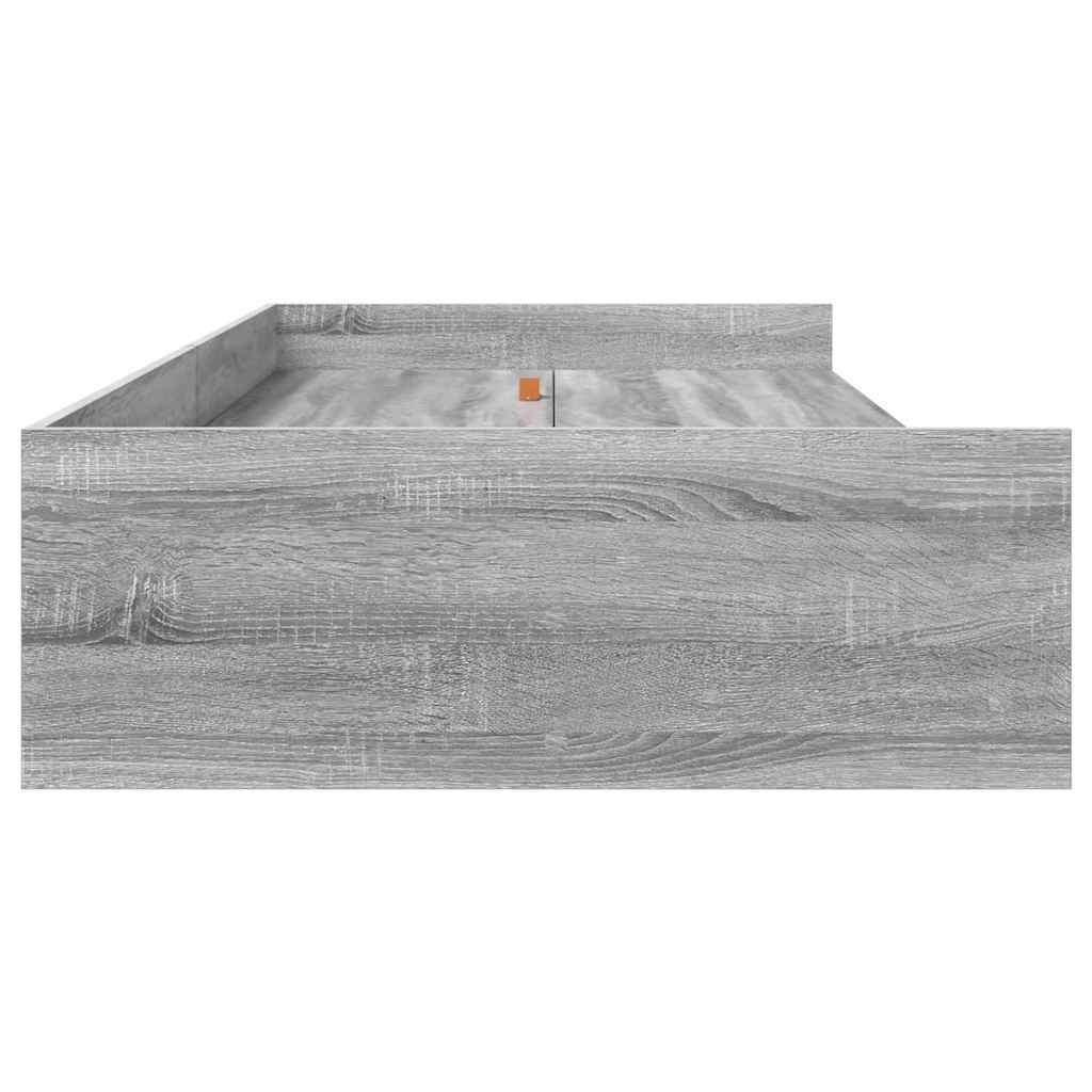 Struttura del letto con cassetto Grigio Sonoma 98.5 x 200 cm