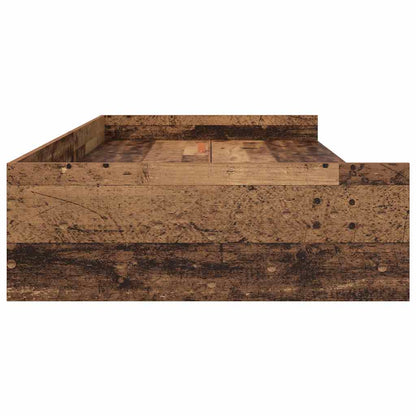 Struttura letto con contenitore Legno vecchio 100 x 200 cm