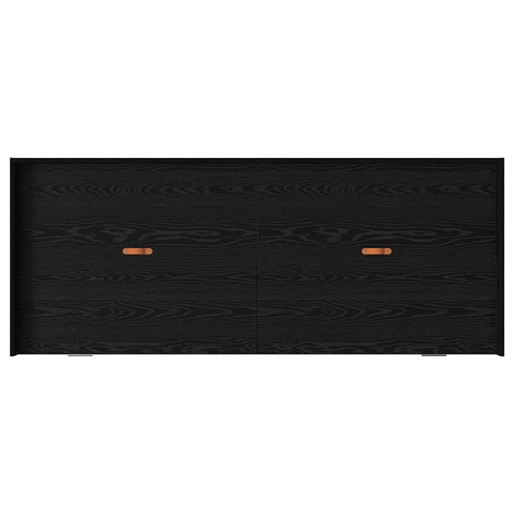 Struttura letto con contenitore Rovere Nero 90 x 200 cm - homemem39