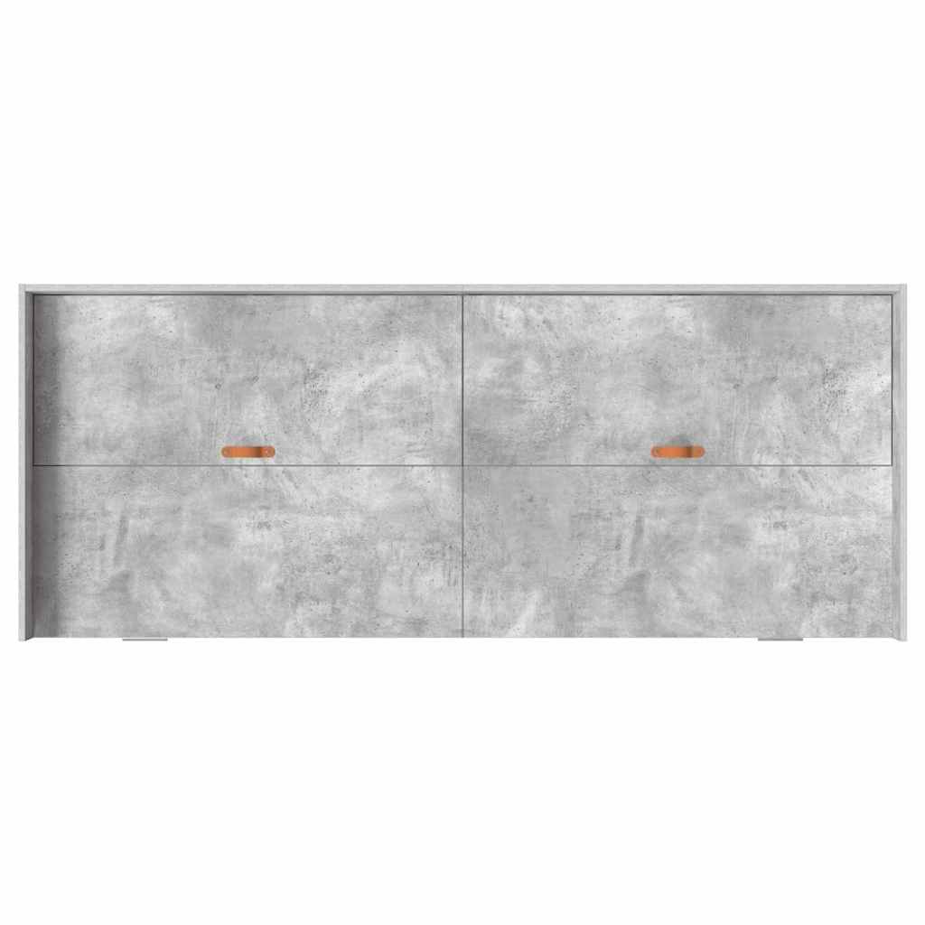 Struttura letto con contenitore Grigio cemento 80 x 200 cm - homemem39