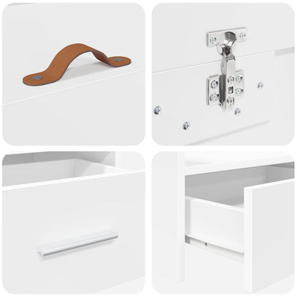 Struttura del letto Bianco 70 x 190 cm Legno multistrato