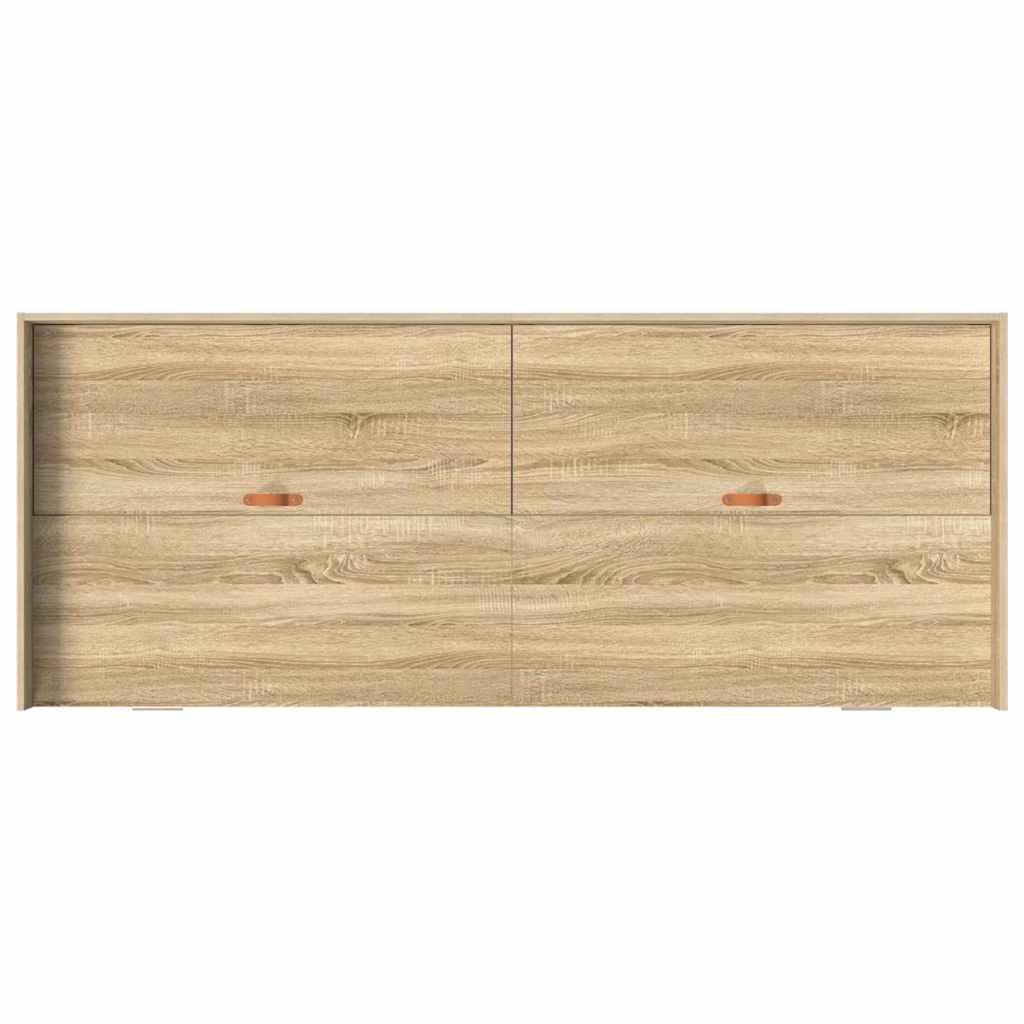 Struttura letto con contenitore Rovere Sonoma 75 x 190 cm - homemem39