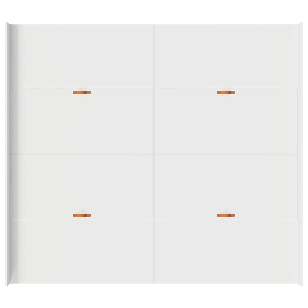 Struttura letto con contenitore Bianco 200 x 200 cm