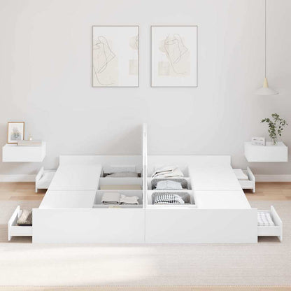 Struttura letto con contenitore Bianco 180 x 200 cm