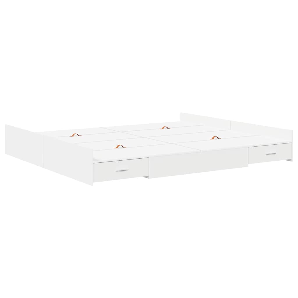 Struttura letto con contenitore Bianco 180 x 200 cm - homemem39